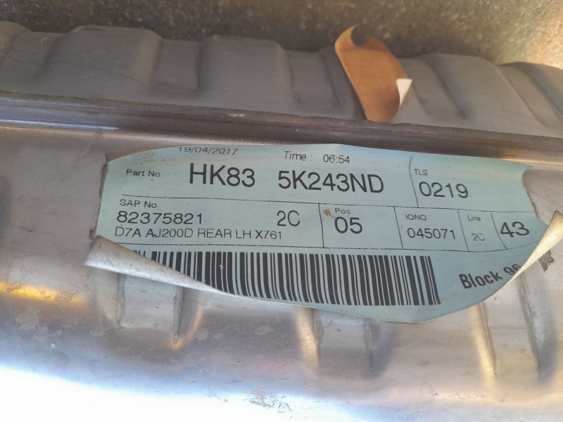 Recambio de tubo escape trasero para jaguar f-pace (x761) 2.0 sd4 awd referencia OEM IAM HK835K244NE HK835K243ND HK835K243ND