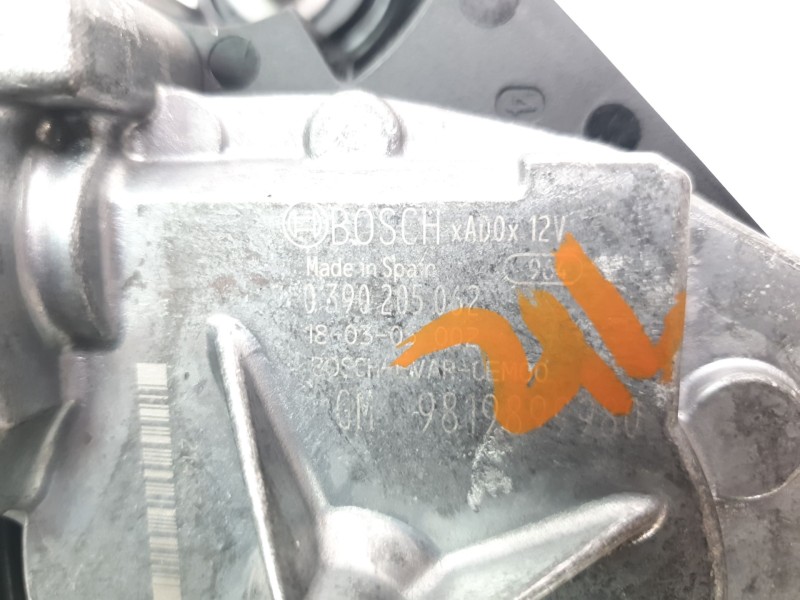 Recambio de motor limpia trasero para opel crossland x / crossland (p17, p2qo) 1.2 (75) referencia OEM IAM 9819899980 0390205062