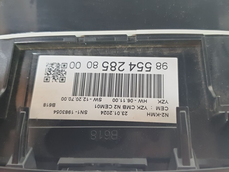 Recambio de cuadro instrumentos para citroën c3 feel pack referencia OEM IAM 9855428580  