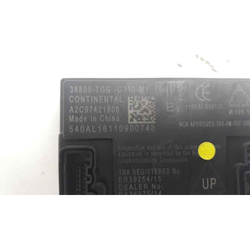 Recambio de caja reles / fusibles para honda civic lim.4 (fc) 1.5 vtec cat referencia OEM IAM 38800TGGG310 A2C97421800 