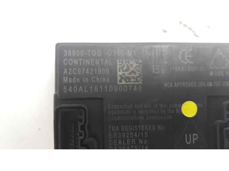 Recambio de caja reles / fusibles para honda civic lim.4 (fc) 1.5 vtec cat referencia OEM IAM 38800TGGG310 A2C97421800 