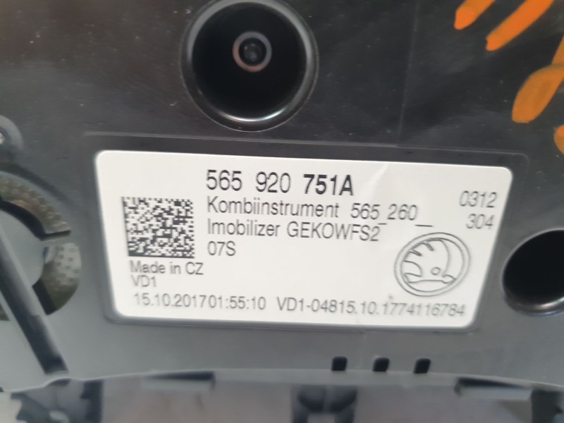 Recambio de cuadro instrumentos para skoda kodiaq ambition referencia OEM IAM 565920751A  