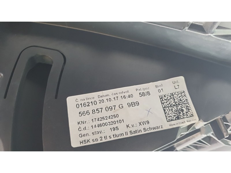 Recambio de guantera para skoda kodiaq ambition referencia OEM IAM 566857097G  