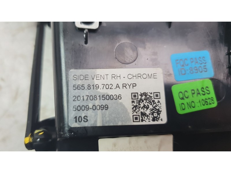 Recambio de aireador derecho para skoda kodiaq ambition referencia OEM IAM 565819702A  