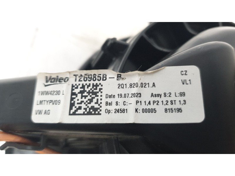 Recambio de ventilador calefaccion para skoda kamiq (nw4) 1.5 tsi referencia OEM IAM 2Q1820021A  