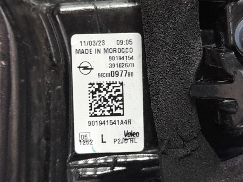 Recambio de piloto trasero izquierdo interior para opel corsa f (p2jo) 1.2 (68) referencia OEM IAM 9830097780  
