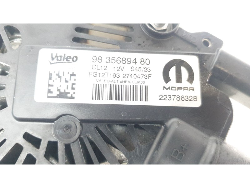 Recambio de alternador para opel corsa f (p2jo) 1.2 (68) referencia OEM IAM 9835689480  