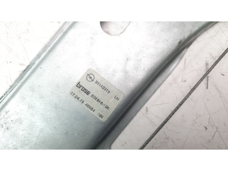 Recambio de elevalunas trasero izquierdo para opel astra k lim. 5türig dynamic referencia OEM IAM 39142319  