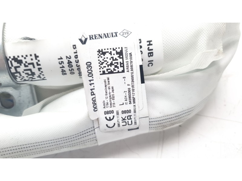 Recambio de airbag cortina delantero izquierdo para renault captur ii techno referencia OEM IAM 985P17161R  