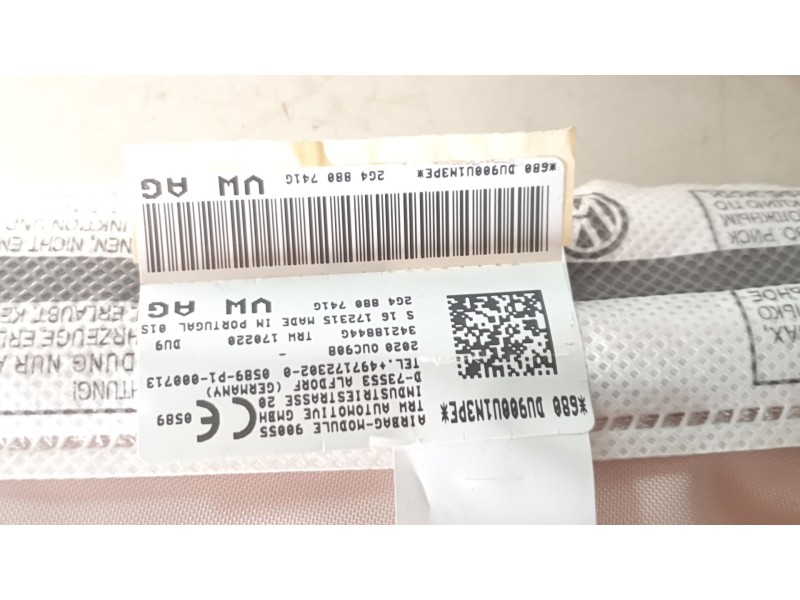 Recambio de airbag cortina delantero izquierdo para volkswagen polo advance referencia OEM IAM 2G4880741H  