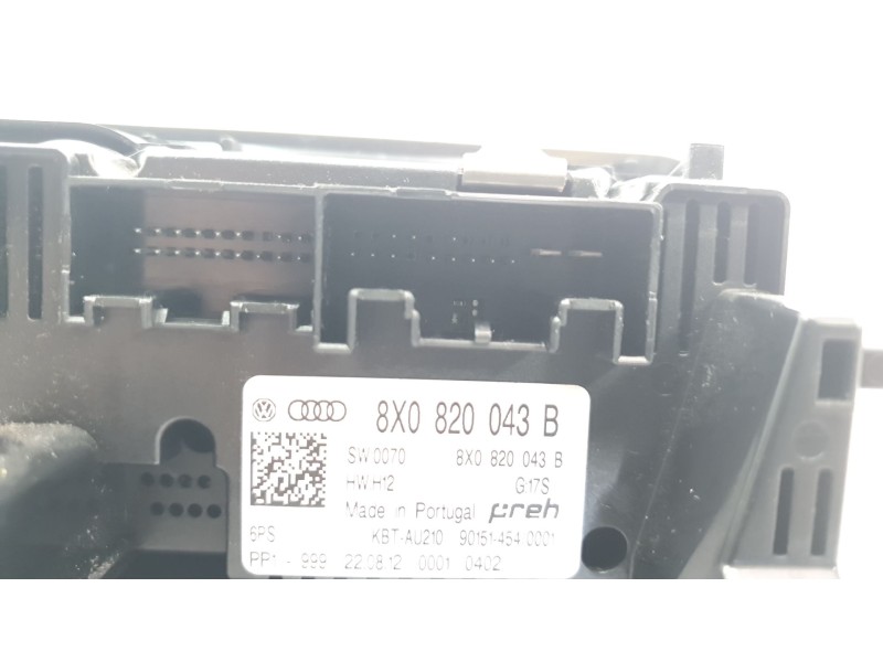 Recambio de mando climatizador para audi a1 (8x) ambition referencia OEM IAM 8X0820043B  
