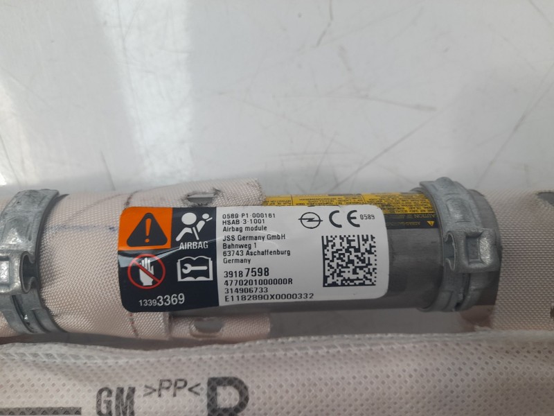 Recambio de airbag cortina delantero derecho para opel astra k lim. 5türig dynamic referencia OEM IAM 39187598 314906733 