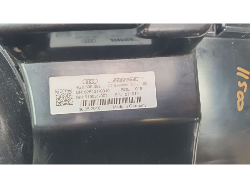 Recambio de subwoofer para audi s6 avant (4gd) v8 32v tfsi referencia OEM IAM 4G8035382  
