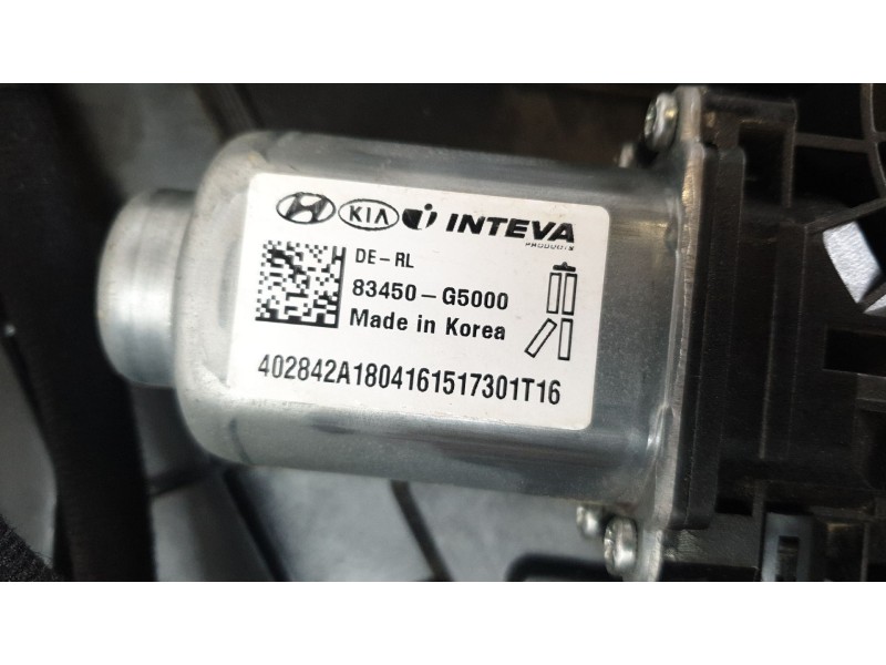 Recambio de elevalunas trasero izquierdo para kia niro business referencia OEM IAM 83470G5000  