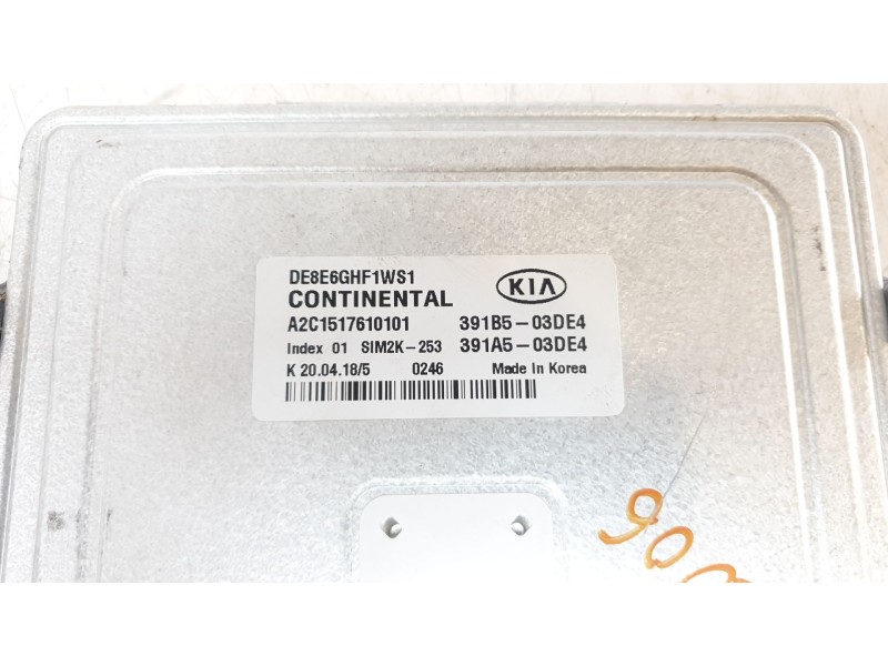 Recambio de centralita motor uce para kia niro business referencia OEM IAM 391B503DE4  