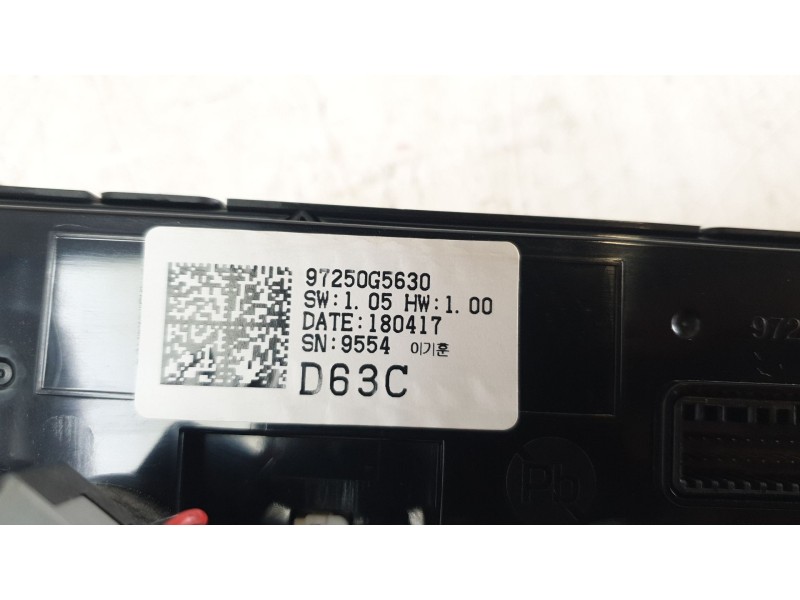 Recambio de mando climatizador para kia niro business referencia OEM IAM 97250G5630  