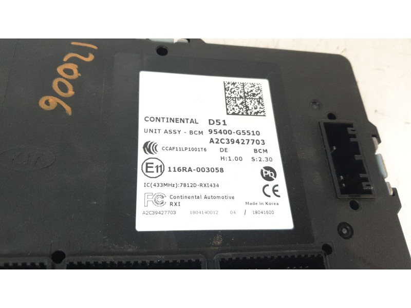Recambio de modulo electronico para kia niro business referencia OEM IAM 95400G5510  
