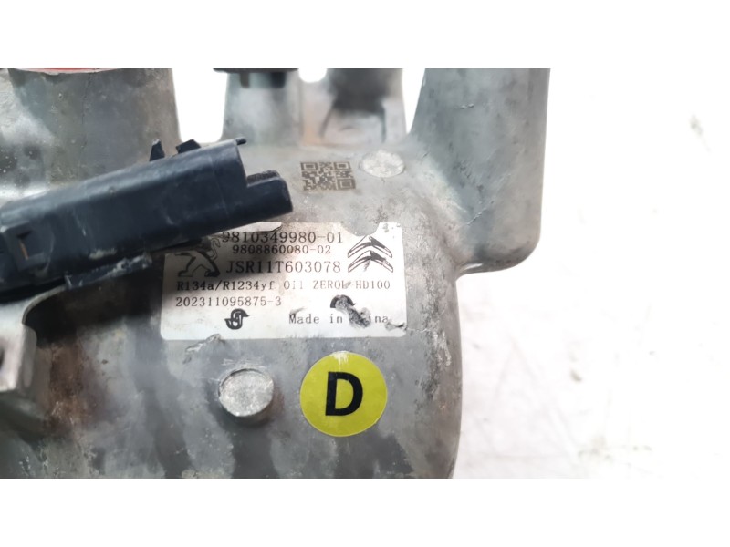 Recambio de compresor aire acondicionado para citroën c3 feel pack referencia OEM IAM 9810349980 320253 CAF480007