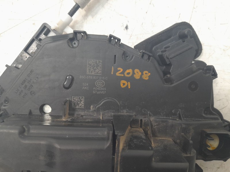 Recambio de cerradura puerta delantera izquierda para volkswagen t-cross (c11, d31) 1.0 tsi referencia OEM IAM 5TB837015C  