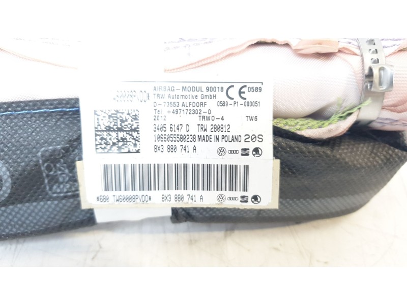 Recambio de airbag cortina delantero izquierdo para audi a1 (8x) ambition referencia OEM IAM 8X3880741A  