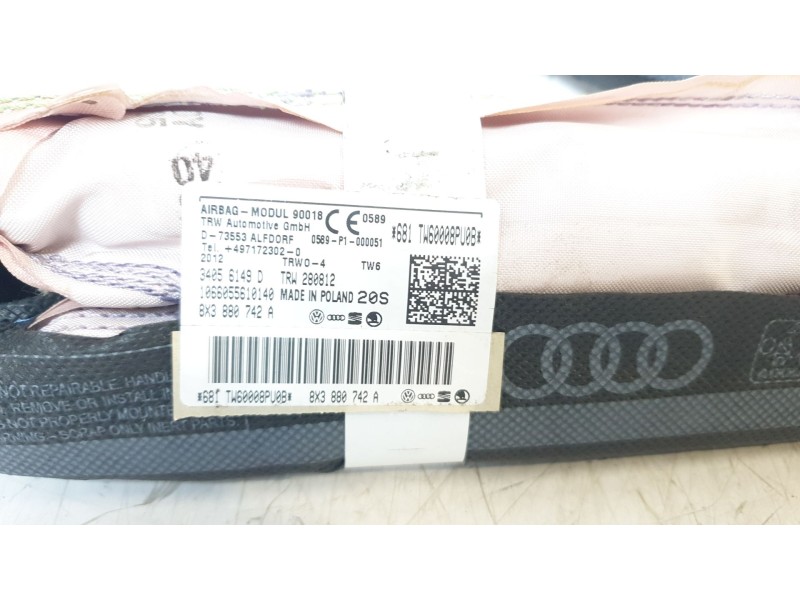 Recambio de airbag cortina delantero derecho para audi a1 (8x) ambition referencia OEM IAM 8X3880742A  