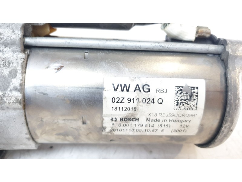 Recambio de motor arranque para volkswagen t-roc advance style referencia OEM IAM 02Z911024Q  ARF880401