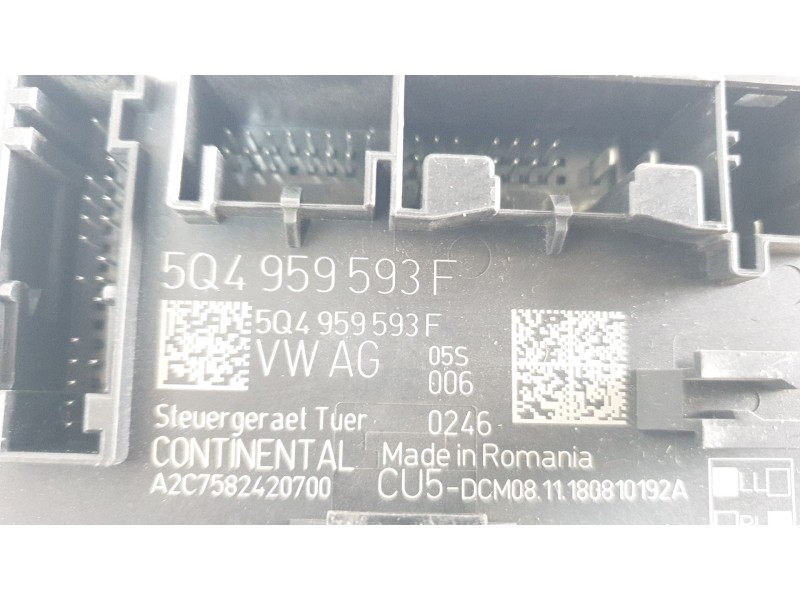 Recambio de modulo confort para volkswagen t-roc advance style referencia OEM IAM 5Q4959593F  