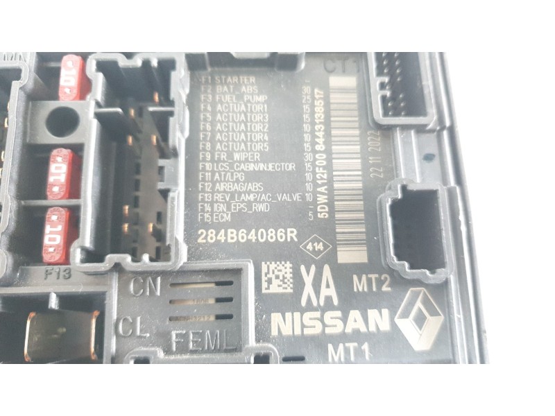 Recambio de caja reles / fusibles para renault clio v business edition referencia OEM IAM 284B64086R  