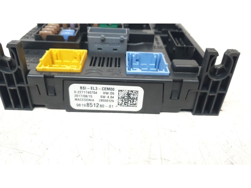Recambio de caja reles / fusibles para peugeot 3008 allure pack referencia OEM IAM 9819851280  