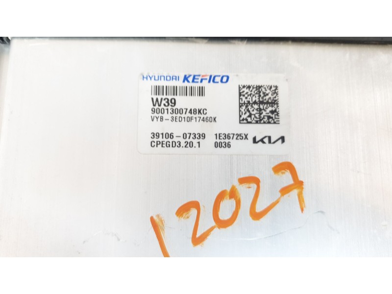 Recambio de centralita motor uce para kia stonic (ybcuv) drive referencia OEM IAM 3910607339  