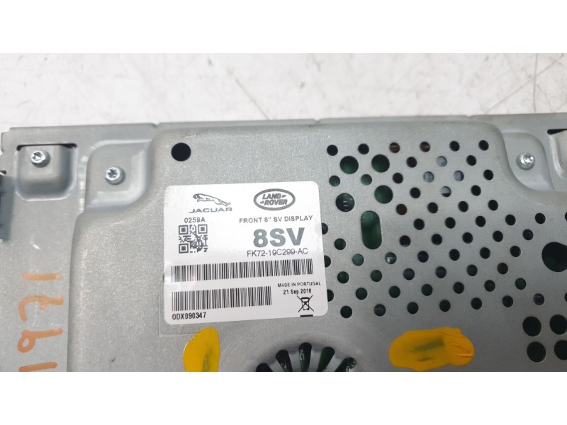 Recambio de pantalla multifuncion para land rover evoque pure referencia OEM IAM FK7219C299AC  