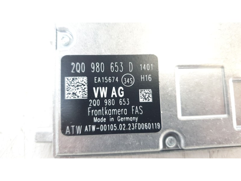 Recambio de camara vision frontal para volkswagen polo vi (ae1) life referencia OEM IAM 2Q0980653D  