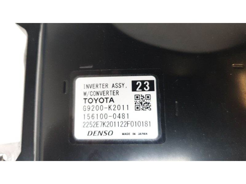 Recambio de inversor para toyota yaris cross hybrid fwd style referencia OEM IAM G92A0K2011  