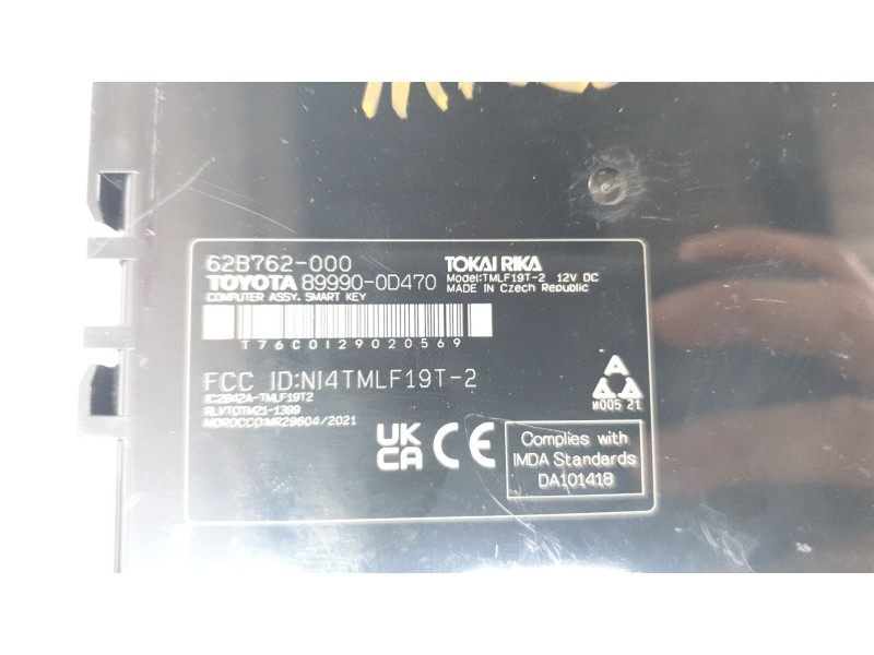 Recambio de modulo electronico para toyota yaris cross hybrid fwd style referencia OEM IAM 899900D470  