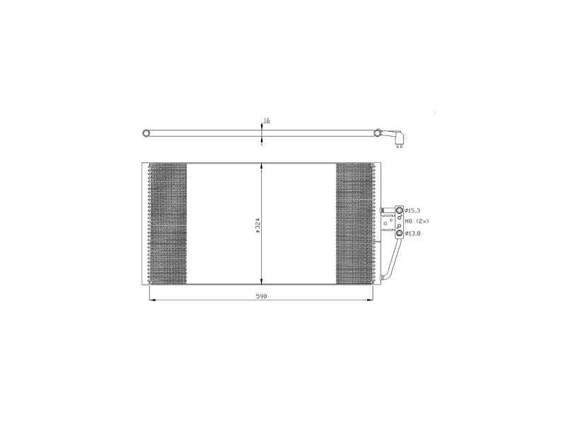 Recambio de condensador / radiador aire acondicionado para bmw serie 5 berlina (e39) 520d referencia OEM IAM 64538378438 35295 