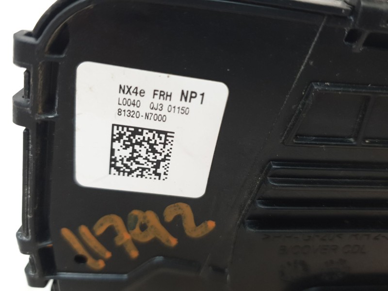 Recambio de cerradura puerta delantera derecha para hyundai tucson (nx) maxx silver 2wd referencia OEM IAM 81320N7000  