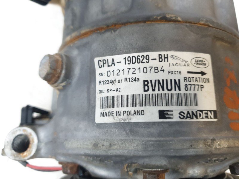 Recambio de compresor aire acondicionado para land rover evoque pure referencia OEM IAM CPLA19D629BH  CAF210018 , 320038