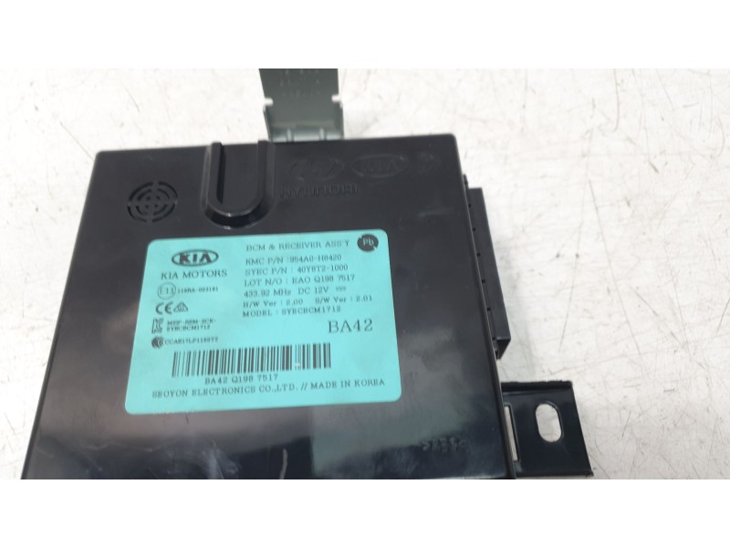 Recambio de modulo electronico para kia stonic (ybcuv) concept referencia OEM IAM 954A0H8420  