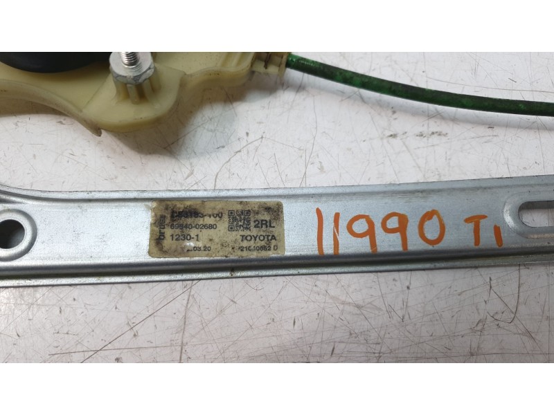 Recambio de elevalunas trasero izquierdo para toyota corolla (e21) hybrid active referencia OEM IAM 6984002680  