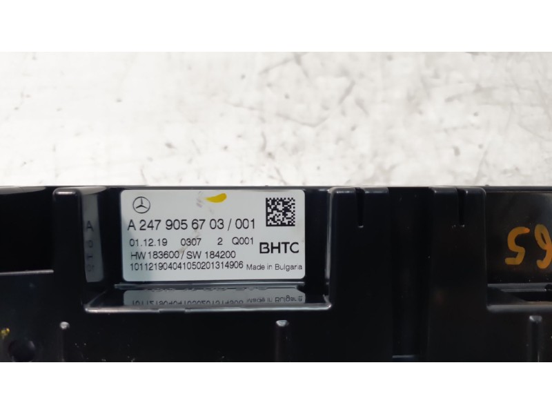 Recambio de mando climatizador para mercedes-benz cla (c118) cla 200 4-matic (118.388) referencia OEM IAM 2479056703  