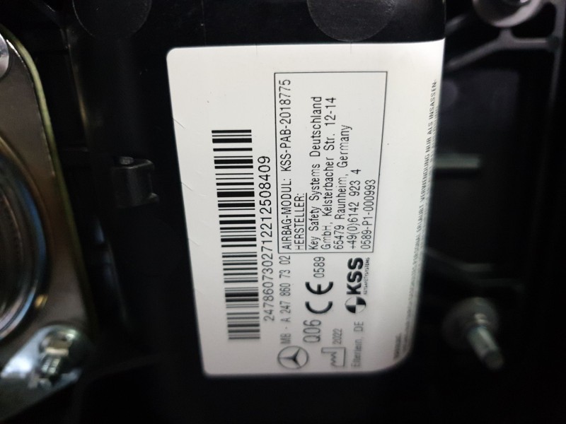 Recambio de salpicadero para mercedes-benz clase b sports tourer (w247) b 200 d (247.012) referencia OEM IAM 2476803300  