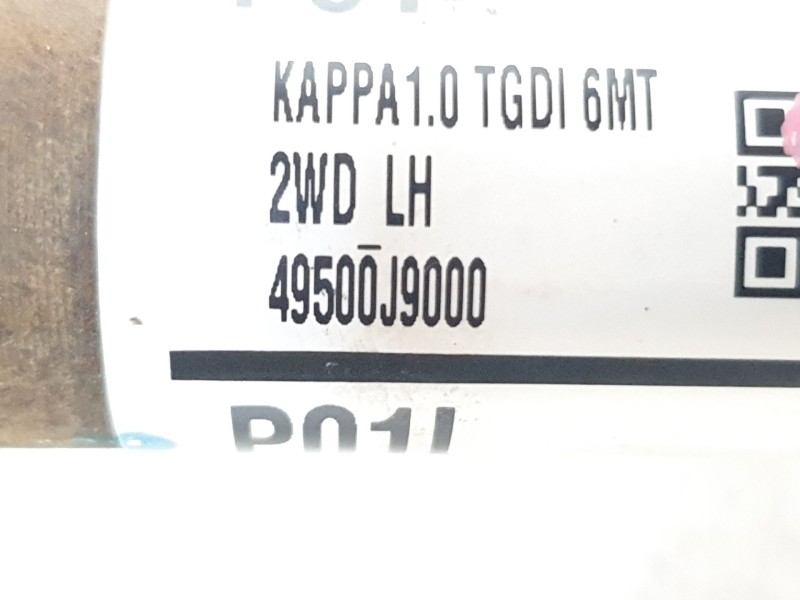 Recambio de transmision delantera izquierda para hyundai kona pure referencia OEM IAM 49500J9000  K1214