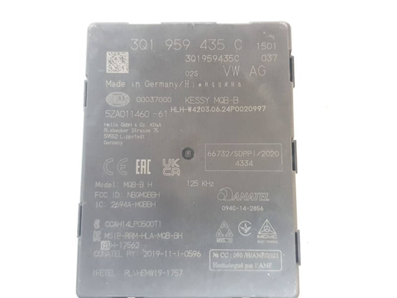 Recambio de modulo electronico para seat ibiza v (kj1, kjg) 1.0 tsi referencia OEM IAM 3Q1959435C  