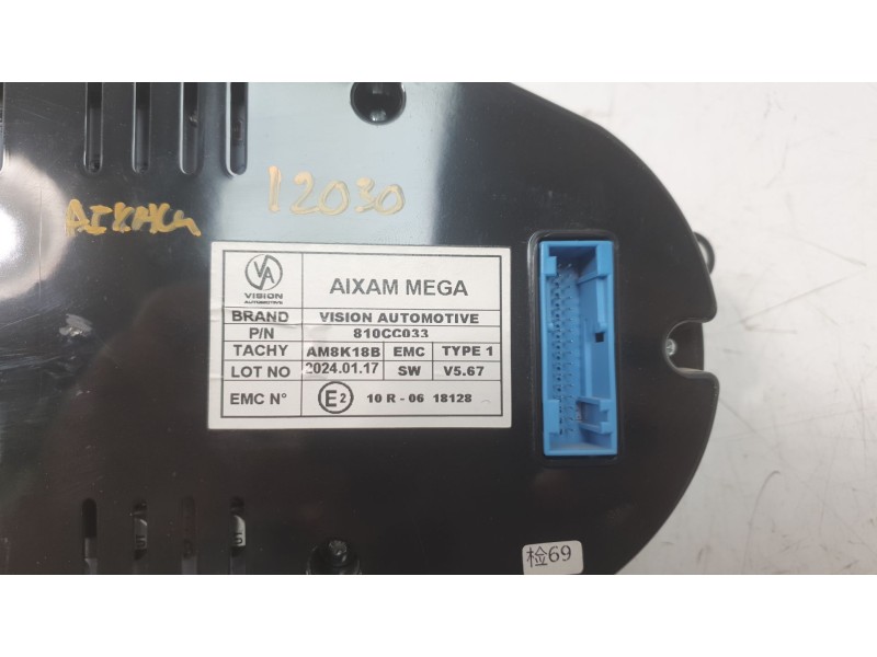 Recambio de cuadro instrumentos para aixam uv/51/af0a s9 referencia OEM IAM 810CC033  