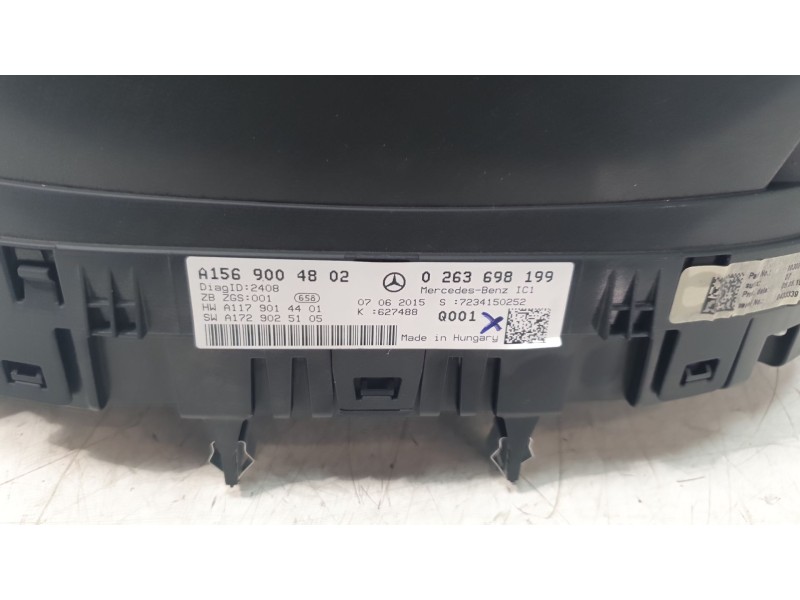 Recambio de cuadro instrumentos para mercedes-benz clase gla (w156) gla 200 cdi (156.908) referencia OEM IAM A1569004802 A156900