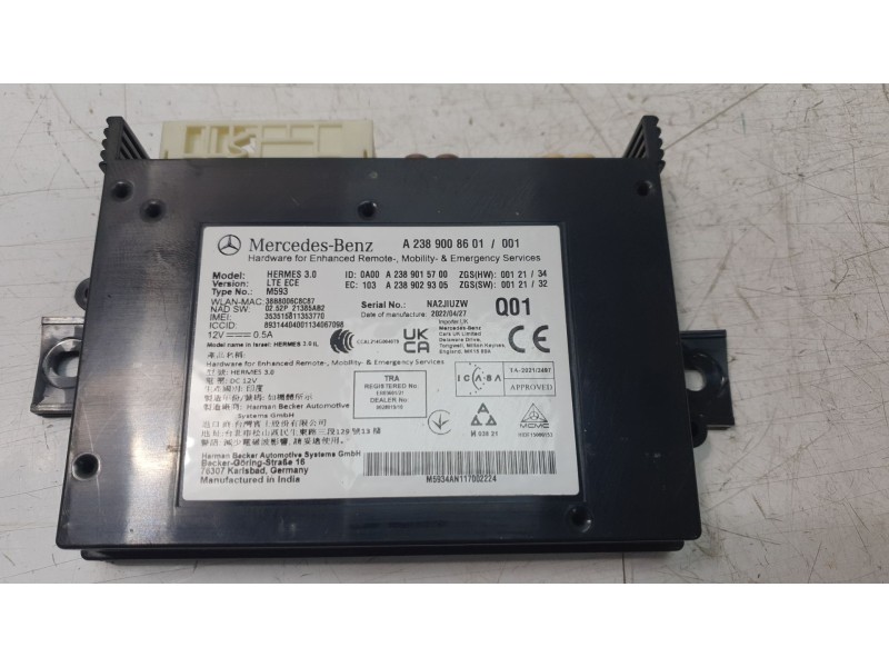 Recambio de modulo electronico para mercedes-benz clase b sports tourer (w247) b 200 d (247.012) referencia OEM IAM A2389008601 