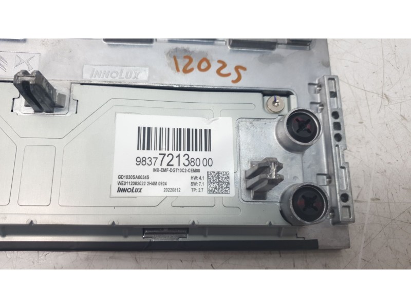 Recambio de pantalla multifuncion para opel grandland x 120 aniversario referencia OEM IAM 983772138000  