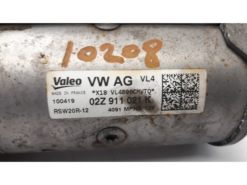 Recambio de motor arranque para seat ibiza (kj1) reference plus referencia OEM IAM 02Z911021K ARF830401HQ 