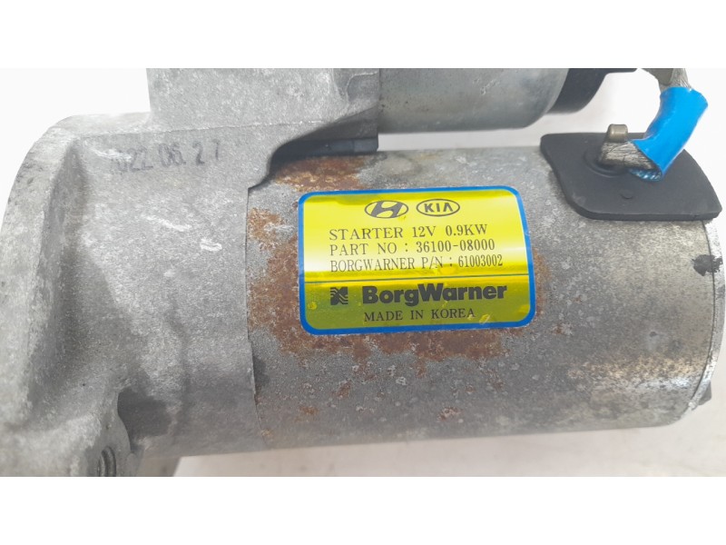 Recambio de motor arranque para hyundai i10 iii (ac3, ai3) 1.0 mpi referencia OEM IAM 3610008000  ARF250164DK