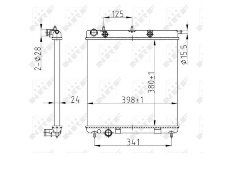 Recambio de radiador agua para citroën c3 feel pack referencia OEM IAM 1330Q5  11440002288 , 50429A